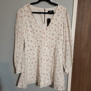 Lulus Long Sleeve Floral Dress